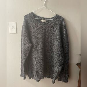 Women’s Loft size 24/26 Black White Sweater